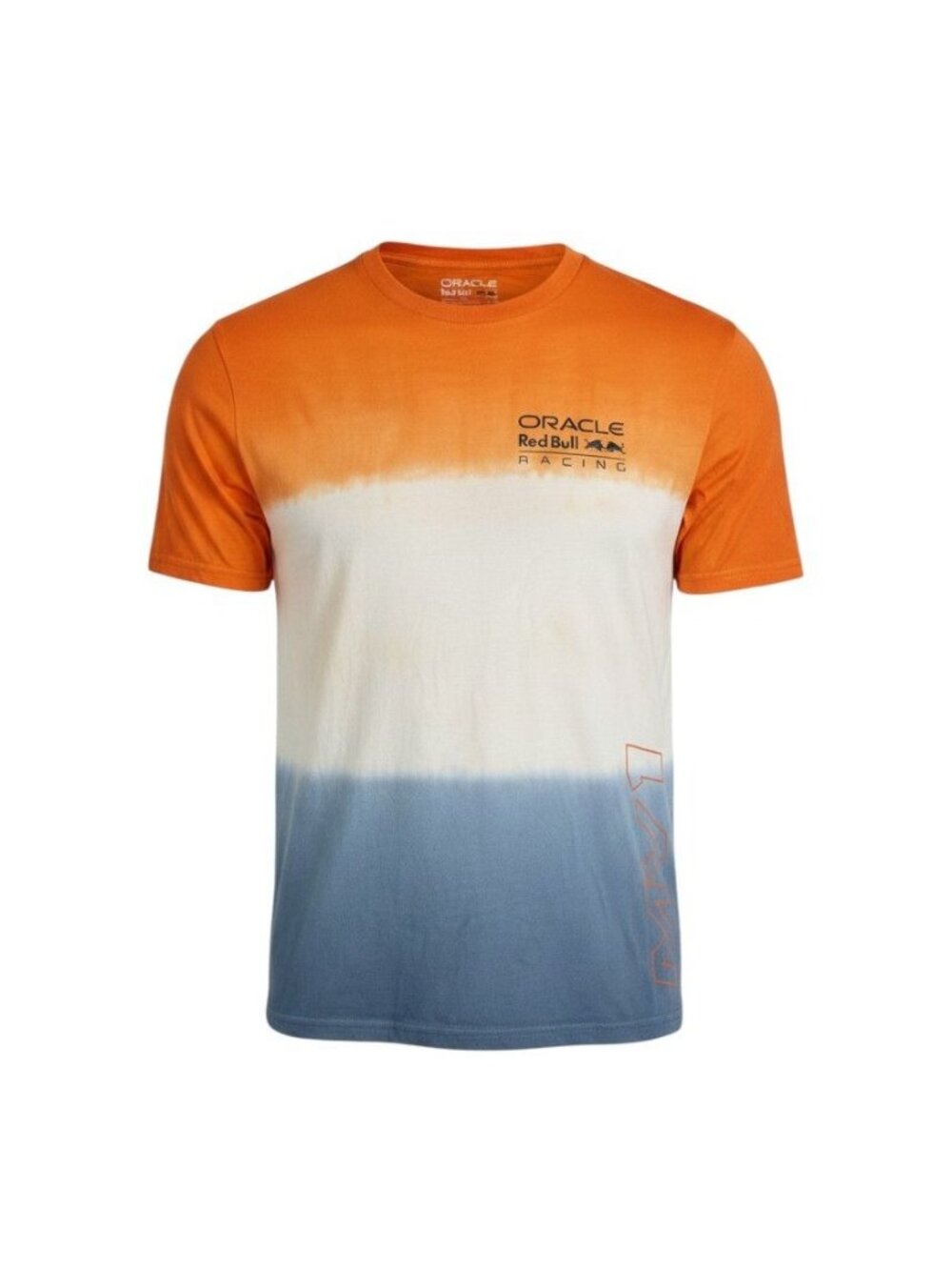 Oracle Red Bull Racing Mens Orange White Blue Gradient MV1 T-Shirt L